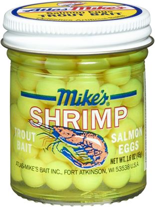 Picture of Mike's 1014 Shrimp Salmon Eggs Flourescent Yellow 1.1 oz Jar