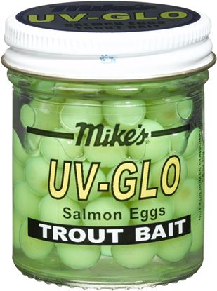 Picture of Mike's 1022 UV Glo Salmon Eggs Chartreuse 1.1 oz Jar (881102)