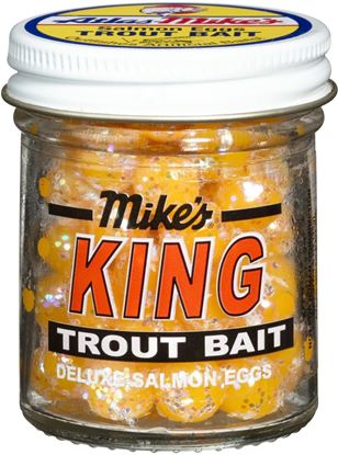 Picture of Mike's 1204 King Glitter Salmon Egg Yellow 1.1 oz Jar