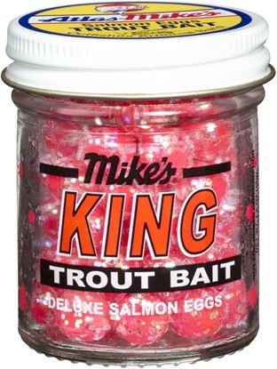Picture of Mike's 1205 King Glitter Salmon Egg Pink 1.1 oz Jar (199191)