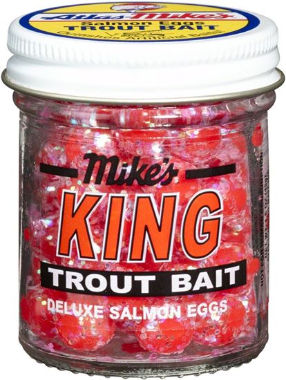 Picture of Atlas Mike's 1206 King Glitter Salmon Egg Red 1.1 oz Jar