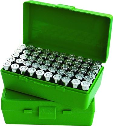 Picture of MTM P50-45-10 Case-Gard Ammo Box 50 Round Flip-Top 40 10mm 45 ACP, Green