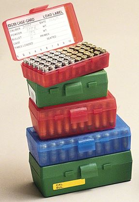 Picture of MTM P50-44-10 Case-Gard Ammo Box 50 Round Flip-Top 41 44 45 LC, Green