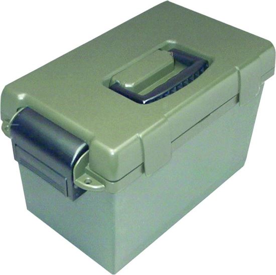 Picture of MTM SPUD1-11 Sportsmen's Plus Utility Dry Box 15"x8.8"x9.4" Divided Lid Lift-Out Tray Forest Green