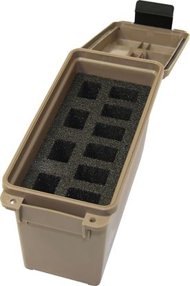 Picture of MTM TMCHG Tactical Magazine Can, Holds 10 Double Stack Handgun Mags, 5" x 11.3" x 7.2"H, Dark Earth