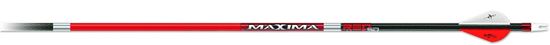 Picture of Carbon Express 50871 Maxima Red Sd 350 6Pk Arrows Small Diameter 65-90Lbs Draw Weight Premium Arrow Tri Spine Tech.
