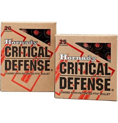 Picture of Hornady 90061 Critical Defense Pistol Ammo 327 Federal Mag, 80 Gr, FTX, 25 Rnd