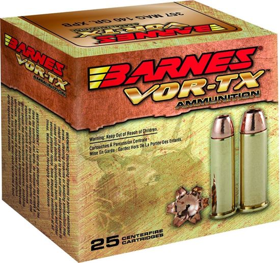 Picture of Barnes 21543 VOR-TX Handgun Ammo 357 MAG, XPB HP, 140 Grains, 1265 fps, 20, Boxed