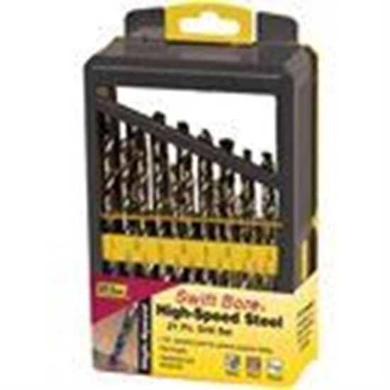 Picture of 21 Pc.  HSS Drill Set - Two-Tone    