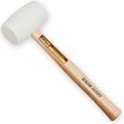 Picture of 16 oz. White Rubber Mallet, Hickory