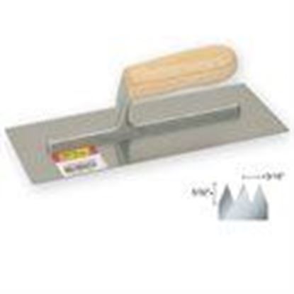 Picture of 11 x 4½" 3/16 x 5/32" V Notch Trowel     