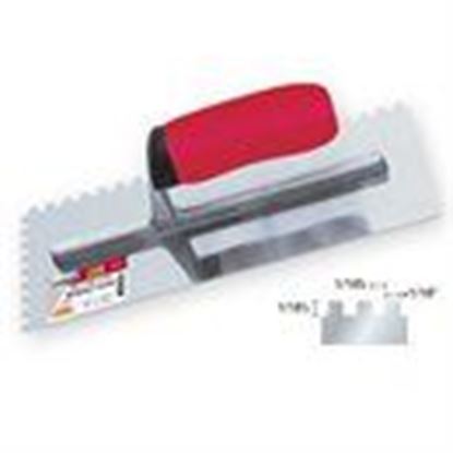 Picture of 11 x 4½"  1/16" Sq. Notch Trowel  Stainless  