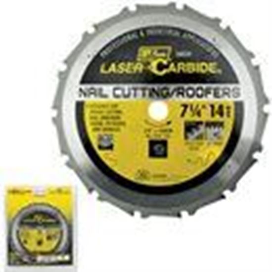 Picture of 7¼" 14T Nail Cutting/Roofers Carbide Blade      