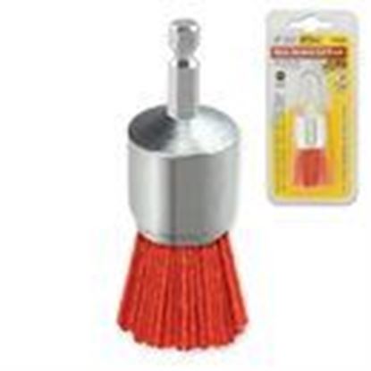 Picture of 1" Nylon Abrasive End Brush - 1/4" Shank