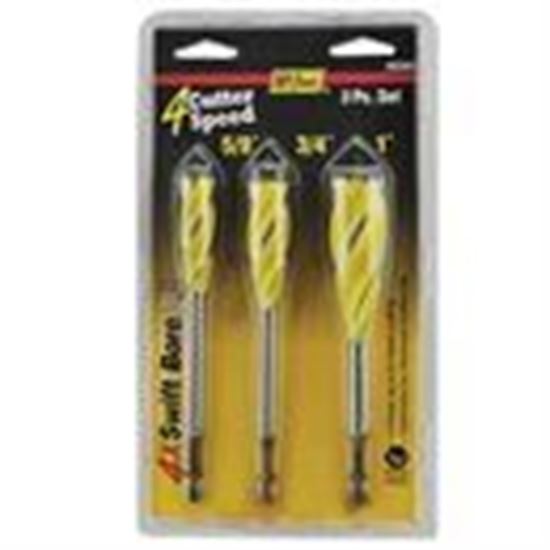 Picture of 3 Pc Swift Bore® 4-Cutter Auger Set 5/8, 3/4 & 1"