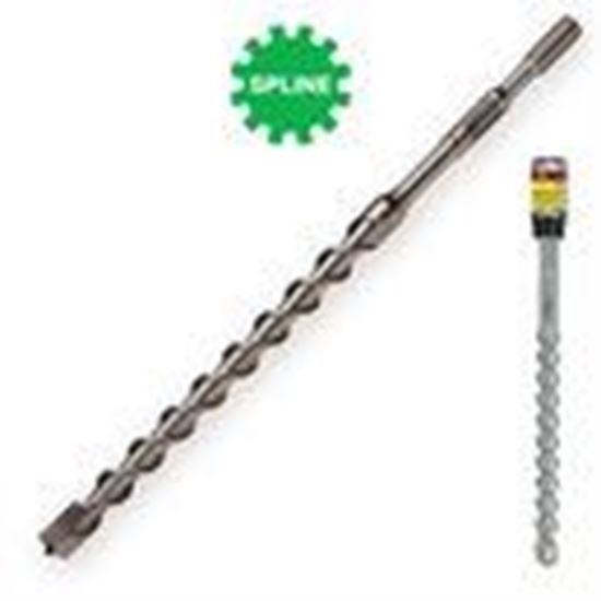 Picture of 1 x 14.5"  Spline 4 Cutter Hammer Drill  