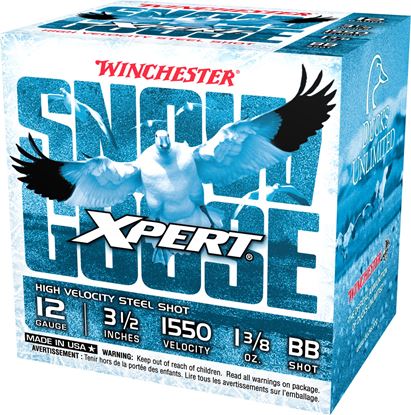 Picture of Winchester WXS12LBB Xpert Snow Goose Steel Shotshell 12 GA, 3.5", BB, 1-3/8oz, 1550 fps, 25 Rnd, Boxed