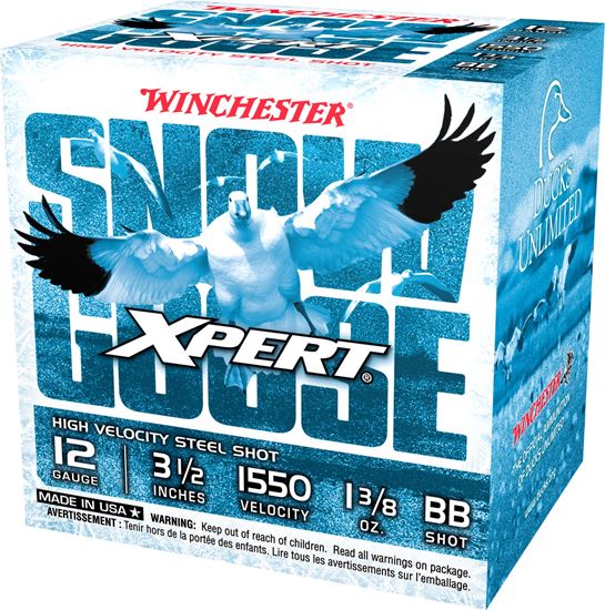 Picture of Winchester WXS12LBB Xpert Snow Goose Steel Shotshell 12 GA, 3.5", BB, 1-3/8oz, 1550 fps, 25 Rnd, Boxed