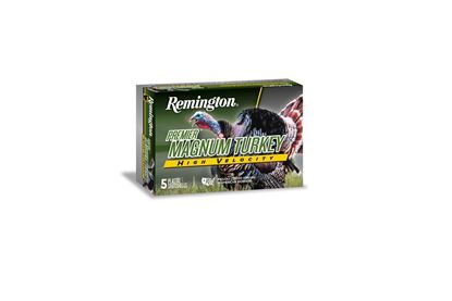 Picture of Remington PHV12M5A Premier High-Velocity Magnum Shotshell 12 GA, Copper-Plated, 3", No. 5, 1-3/4oz, 1300fps, 5 Rnd, Boxed