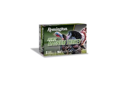 Picture of Remington PHV1235M4A Premier High-Velocity Magnum Shotshell 12 GA, Copper-Plated, 3-1/2", No. 4, 2oz, 1300fps, 5 Rnd, Boxed