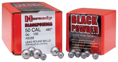 Picture of Hornady 6050 45 Cal .445 Lead Balls, 100/Box