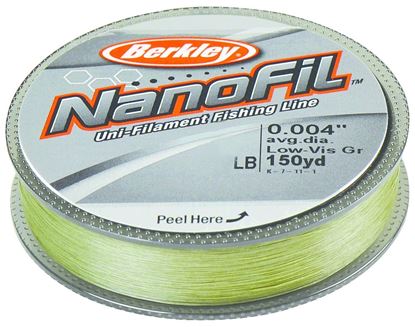 Picture of Berkley NF15012-22 Nanofil Uni-Filament Line 12lb 150yd Filler Spool Lo-Vis Green