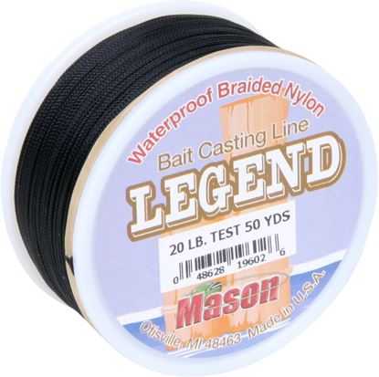 Picture of Mason CB50-20 Legend Baitcast Nylon Braided Line 20lb 50yd Black