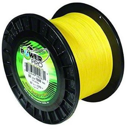 Picture of Power Pro 33401001500Y MaxCuatro Spectra HT Braided Fishing Line 100lb 1500yd Hi-Vis Yellow