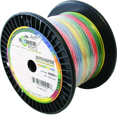 Picture of Power Pro 21100500500J Depth-Hunter Braided Fishing Line Metered 50lb 1500ft 500yd Multi-Colored