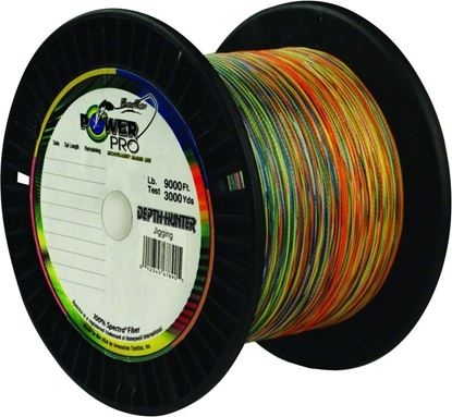 Picture of Power Pro 21100653000J Depth-Hunter Braided Fishing Line Metered 65lb 9000ft 3000yd Multi-Colored