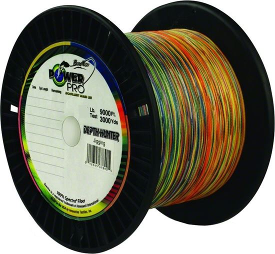 Power Pro 21100803000J Depth-Hunter Braided Fishing Line Metered 80lb  9000ft 3000yd Multi-Colored-Long's Outpost