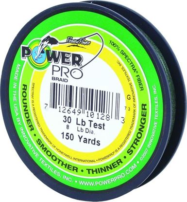 Picture of Power Pro 21100300150E Spectra Braided Fishing Line 30lb 150yd Green (196006)