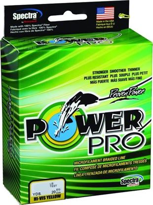 Picture of Power Pro 21100100150Y Spectra Braided Fishing Line 10lb 150yd Hi-Vis Yellow