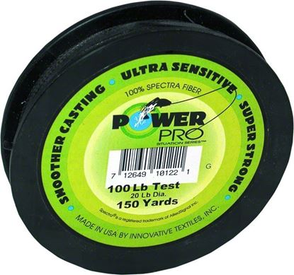 Picture of Power Pro 21101000150E Spectra Braided Fishing Line 100lb 150yd Green