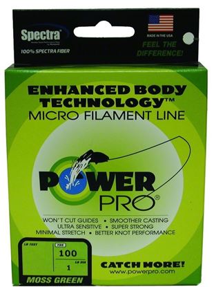 Picture of Power Pro 21100150100E Spectra Braided Fishing Line 15lb 100yd Green