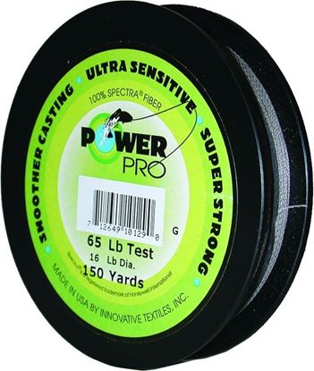 Picture of Power Pro 21100650100E Spectra Braided Fishing Line 65lb 100yd Green