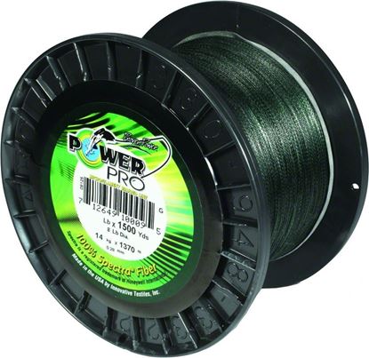 Picture of Power Pro 21100081500E Spectra Braided Fishing Line 8lb 1500yd Green