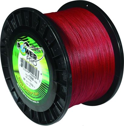 Picture of Power Pro 21100101500V Spectra Braided Fishing Line 10lb 1500yd Vermillion Red