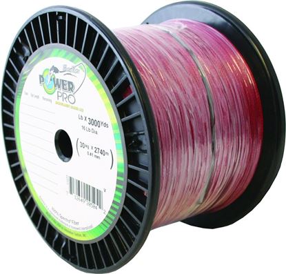Picture of Power Pro 21100203000V Spectra Braided Fishing Line 20lb 3000yd Vermillion Red