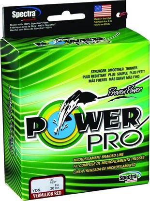Picture of Power Pro 21100100150V Spectra Braided Fishing Line 10lb 150yd Vermillion Red (051616)