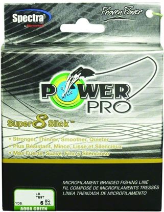 Picture of Power Pro 31100650150Q Super 8 Slick Braided Fishing Line 65lb 150yd Aqua Green (067226)