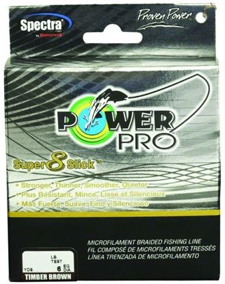 Picture of Power Pro 31100100300T Super 8 Slick Braided Fishing Line 10lb 300yd Timber Brown
