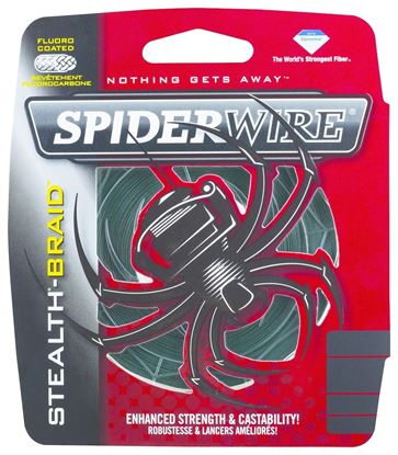 Picture of Spiderwire SCS6G-125 Stealth Braided Line 6/1lb/Dia 125yd Filler Spool Moss Green