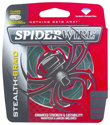 Picture of Spiderwire SCS40G-125 Stealth Braided Line 40/10lb/Dia 125yd Filler Spool Moss Green