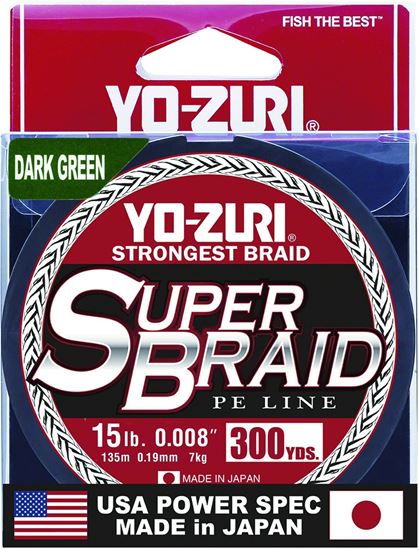 Picture of Yo-Zuri YZ SB 15LB DG 300YD SuperBraid Line 15lb 300yd Dark Green Boxed