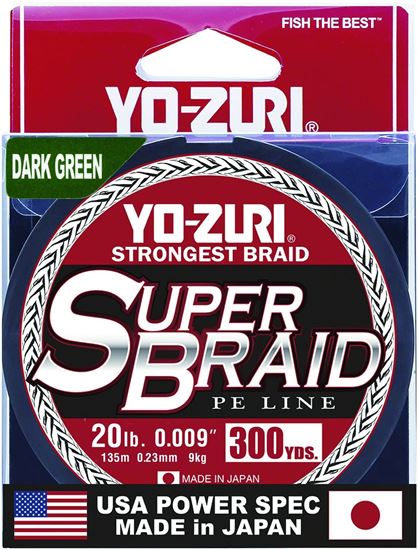 Picture of Yo-Zuri YZ SB 20LB DG 300YD SuperBraid Line 20lb 300yd Dark Green Boxed