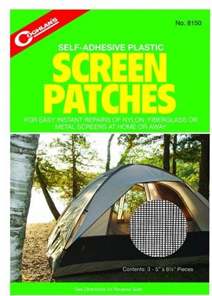Picture of Coghlans 8150 Screen Patches Self-Adhesive Mylar 3Ea (387415)