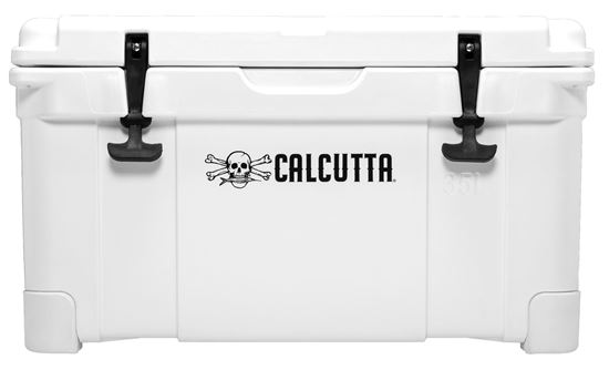 Picture of Calcutta CCG2-35 Renegade Cooler 35 Liter White w/Removeable Tray & LED Drain Plug, EZ-Lift Rope Handles, 26.4"Lx15.8"Wx15.4"H