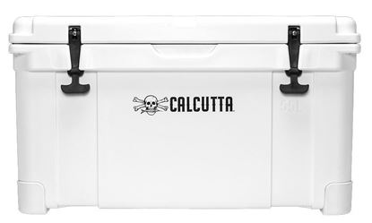 Picture of Calcutta CCG2-55 Renegade Cooler 55 Liter White w/Removeable Tray & LED Drain Plug, EZ-Lift Rope Handles, 29.9"Lx17.4"Wx17.1"H