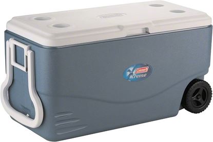 Picture of Coleman 6201A748 Xtreme WheeLED Cooler 100Qt Blue
